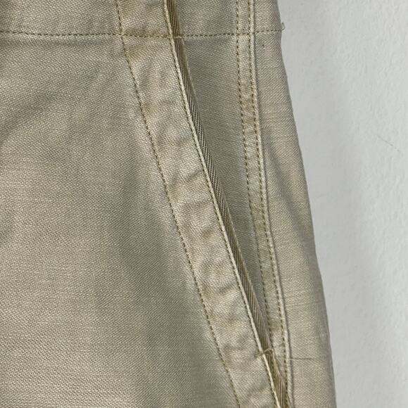 Faherty Women's   Cotton Stretch Utility Pockets Surplus Mini Skirt Size 8 - Picture 5 of 9